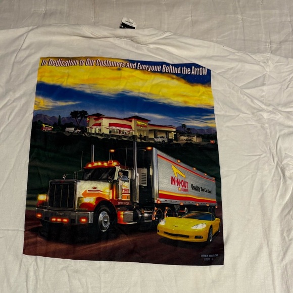 White In-N-Out T-Shirt for Men - Picture 4 of 4